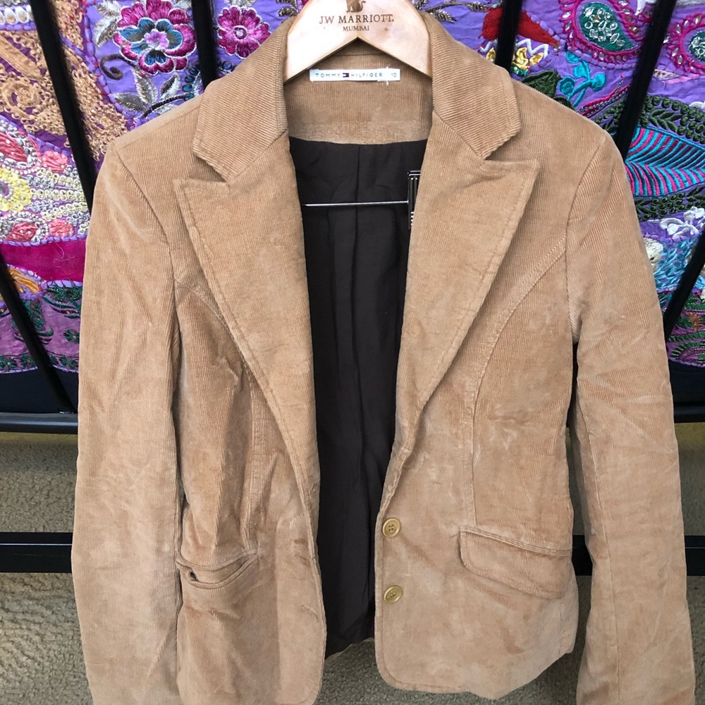 Tommy Hilfiger blazer size 10 light brown